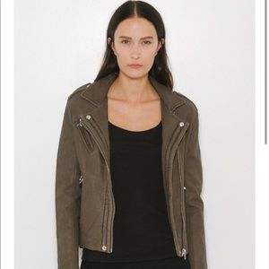 IRO Han Moto Leather Jacket Size 34